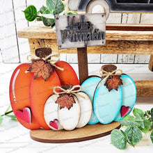 Load image into Gallery viewer, Fall Pumpkin Standing Decor Set SVG File | Laser Cut File | Glowforge | Pumpkin | Hello Pumpkin | Pumpkin latte svg | Fall Pumpkin Truck SVG