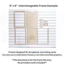 Load image into Gallery viewer, Scrapbook Journaling Ornament Frames & Sign Frame Bundle SVG | Laser Cut File | Glowforge | Insert Frame | Seasonal Interchangeable Frames
