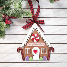 Load image into Gallery viewer, Gingerbread House Christmas Ornament SVG File | Laser Cut File | Pop-Out Christmas Ornament SVG | Ornament SVG | Gingerbread Laser Svg