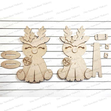 Load image into Gallery viewer, Sitting Reindeer Shelf Sitter Christmas SVG File | Laser Cut File | Christmas Reindeer SVG | Christmas SVG | Reindeer Laser Svg