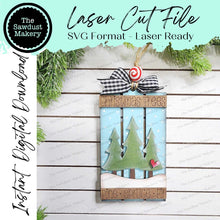 Load image into Gallery viewer, Christmas Tree Farm Pallet Ornament Laser Cut SVG File | Christmas Ornament SVG | Ornament Bundle SVG | Tree Farm Christmas Ornament