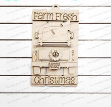 Load image into Gallery viewer, Farmhouse Christmas Truck Pallet Ornament Laser Cut SVG File | Christmas Ornament SVG | Ornament Bundle SVG | Tree Farm Christmas Ornament