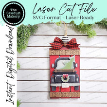 Load image into Gallery viewer, Farmhouse Christmas Pallet Ornament Bundle Laser Cut SVG File | Christmas Ornament SVG | Ornament Bundle SVG | Tree Farm Christmas Ornament