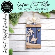 Load image into Gallery viewer, Nativity Pallet Christmas Ornament Bundle Laser Cut SVG File | Christmas Ornament SVG | Ornament Bundle SVG | Nativity Ornaments