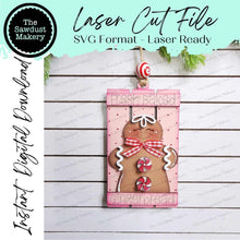 Load image into Gallery viewer, Fresh Baked Gingerbread Pallet Christmas Ornament Bundle Laser Cut SVG File | Christmas Ornament SVG | Ornament SVG | Gingerbread Ornament