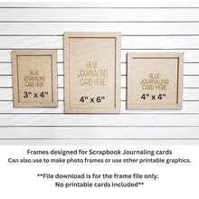 Load image into Gallery viewer, Scrapbook Journaling Ornament Frames & Sign Frame Bundle SVG | Laser Cut File | Glowforge | Insert Frame | Seasonal Interchangeable Frames