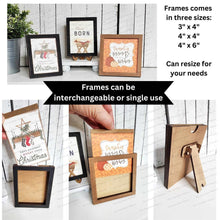 Load image into Gallery viewer, Scrapbook Journaling Ornament Frames & Sign Frame Bundle SVG | Laser Cut File | Glowforge | Insert Frame | Seasonal Interchangeable Frames