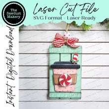 Load image into Gallery viewer, Gingerbread Pallet Christmas Ornament Bundle Laser Cut SVG File | Christmas Ornament SVG | Ornament Bundle SVG | Gingerbread Ornament
