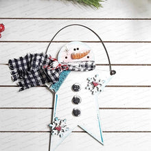 Load image into Gallery viewer, Star Snowman Pop-Out Christmas Ornament SVG File | Laser Cut File | Christmas Ornament SVG | Ornament SVG | Snowman Laser Svg