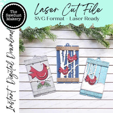 Load image into Gallery viewer, Gingerbread Pallet Christmas Ornament Bundle Laser Cut SVG File | Christmas Ornament SVG | Ornament Bundle SVG | Gingerbread Ornament