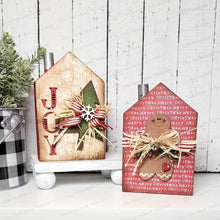Load image into Gallery viewer, Joy House and Gingerbread Christmas SVG File | Laser Cut File | Christmas Houses SVG | Ornament SVG | Tag ornament svg
