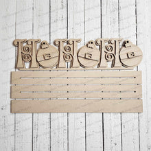 Load image into Gallery viewer, Ho Ho Ho Word Art Christmas Mantle Decor SVG File | Laser Cut File | Christmas svg | Vintage Christmas | Christmas Shelf Sitter | Santa svg