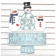 Load image into Gallery viewer, Add-on for Interchangeable Farmhouse Truck SVG | 12" and 24" Truck SVG | Winter Wonderland Snowman Truck | Snowman Interchangeable SVG