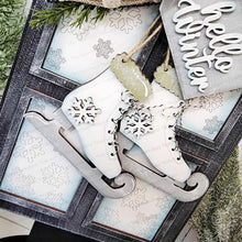 Load image into Gallery viewer, Hello Winter Window Door Hanger SVG File | Laser Cut File | Glowforge | Ice Skate SVG | Hello Winter SVG | Winter Door Hanger svg