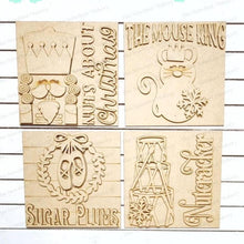 Load image into Gallery viewer, Nutcracker Ballet Christmas Sign Laser Cut File | Laser Cut File | Interchangeable Frame | Christmas Sign Inserts | Nutcracker SVG File