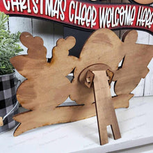 Load image into Gallery viewer, Christmas Cheer Shelf Sitter and Door Hanger Bundle SVG File | Laser Cut File | Christmas SVG | Santa svg | Reindeer svg | Snowman svg