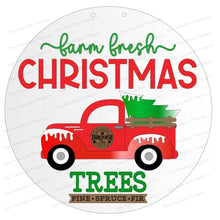 Load image into Gallery viewer, Christmas Truck Farm Fresh Trees Door Hanger 10.5" & 18" SVG File | Laser Cut File | Christmas SVG File | Door Hanger SVG | Truck svg file