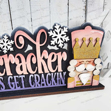 Load image into Gallery viewer, Nutcracker Sitter Standing Sign File SVG | Laser Cut File | Nutcracker SVG | Christmas Word Art Svg | Christmas SVG
