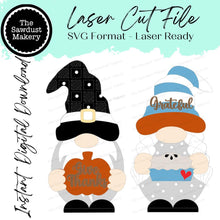 Load image into Gallery viewer, Add-on Interchangeable Gnome SVG File | Thanksgiving Add-on | Laser Cut File | Fall Gnome SVG File | SVG | Gnome | Gnome Shelf Sitter