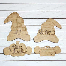 Load image into Gallery viewer, Add-on Interchangeable Gnome SVG File | Thanksgiving Add-on | Laser Cut File | Fall Gnome SVG File | SVG | Gnome | Gnome Shelf Sitter