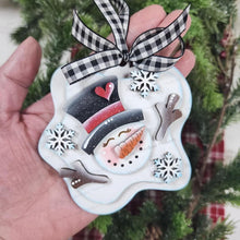 Load image into Gallery viewer, Pop-out Bundle Melting Snowman Christmas Ornament SVG File | Laser Cut File | Pop-Out Christmas Ornament SVG | Snowman Laser Svg
