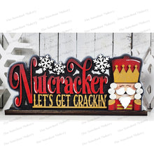 Load image into Gallery viewer, Nutcracker Sitter Standing Sign File SVG | Laser Cut File | Nutcracker SVG | Christmas Word Art Svg | Christmas SVG