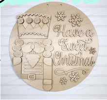 Load image into Gallery viewer, Nutcracker Sweet Christmas Door Hanger 10.5" and 18" SVG File | Laser Cut File | Christmas SVG File | Door Hanger SVG | Nutcracker svg file
