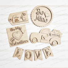 Load image into Gallery viewer, Be Mine Valentine Decor Set SVG File | Laser Cut File | Glowforge | Valentine SVG File | Love | Tiered Tray Decor svg