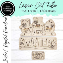 Load image into Gallery viewer, Add-on for Interchangeable Farmhouse Truck SVG | 12" and 24" Truck SVG | Winter Snowmen Trio Truck | Snowman Interchangeable SVG