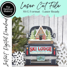 Load image into Gallery viewer, Add-on for Interchangeable Farmhouse Truck SVG | 12" and 24" Truck SVG | Ski Lodge Truck | Cabin Skis Interchangeable SVG