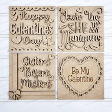 Load image into Gallery viewer, Valentine Galentine Laser Cut File | Laser Cut File | Interchangeable Frame | Valentine Sign Inserts | Valentine SVG | Sisters SVG | Besties