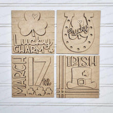 Load image into Gallery viewer, Irish St Patrick's Sign Laser Cut File | Laser Cut File | Interchangeable Frame | St. Patrick's Sign Inserts | Lucky SVG | Irish Sign Bundle