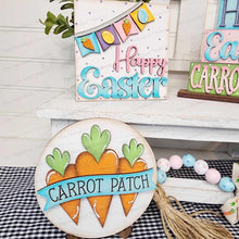 Load image into Gallery viewer, Easter Bunny Tiered Tray SVG File | Bunny svg | Laser Cut File | Glowforge | Easter SVG File | SVG | Easter Eggs | Hop | Carrot