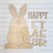 Load image into Gallery viewer, Happy Easter Bunny Porch Leaner SVG File | Laser Cut File | Glowforge | Happy Easter svg | Bunny svg | Spring SVG