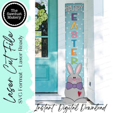 Load image into Gallery viewer, Happy Easter Bunny Porch Leaner SVG File | Laser Cut File | Glowforge | Happy Easter svg | Bunny svg | Spring SVG
