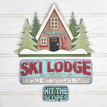 Load image into Gallery viewer, Add-on for Interchangeable Farmhouse Truck SVG | 12" and 24" Truck SVG | Ski Lodge Truck | Cabin Skis Interchangeable SVG