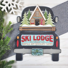Load image into Gallery viewer, Add-on for Interchangeable Farmhouse Truck SVG | 12" and 24" Truck SVG | Ski Lodge Truck | Cabin Skis Interchangeable SVG