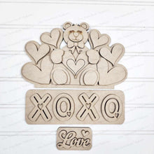 Load image into Gallery viewer, Add-on for Interchangeable Farmhouse Truck SVG | 12" and 24" Truck SVG | XOXO Valentine Bear Truck | Love | Valentine Interchangeable svg