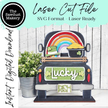 Load image into Gallery viewer, Add-on for Interchangeable Farmhouse Truck SVG | 12" and 24" Truck SVG | Lucky Rainbow Truck | Shamrock | St Patrick Interchangeable svg