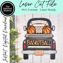 Load image into Gallery viewer, Add-on for Interchangeable Farmhouse Truck SVG | 12" and 24" Truck SVG | Basketball Truck | Sports Truck | Truck Interchangeable SVG