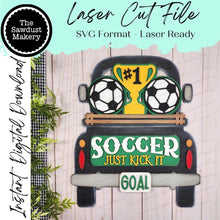 Load image into Gallery viewer, Add-on for Interchangeable Farmhouse Truck SVG | 12" and 24" Truck SVG | Soccer Truck | Sports Truck | Truck Interchangeable SVG