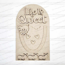 Load image into Gallery viewer, Interchangeable Large Arched Boho Sign Insert | Summer Watermelon | Laser Cut File | Boho Signs | Seasonal Interchangeable SVG