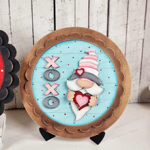 Load image into Gallery viewer, Decorative Interchangeable Scallop Frame Bundle SVG | Laser Cut File | Glowforge | 10.5" Round Sign Insert Frame | Seasonal Interchangeable