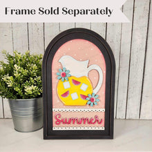Load image into Gallery viewer, Interchangeable Large Arched Boho Sign Insert | Summer Lemonade | SVG Laser Cut File | Boho Signs | Seasonal Interchangeable SVG