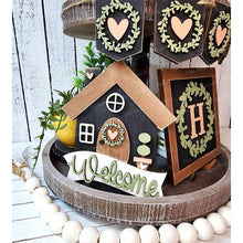 Load image into Gallery viewer, Welcome Home Tiered Tray SVG File | Laser Cut File | Home SVG Home Sweet Home Laser File | Farmhouse SVG | Monogram Decor