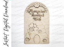 Load image into Gallery viewer, Interchangeable Large Arched Boho Sign Insert | Bee Kind Arched Boho | Laser Cut File | Boho Signs | Seasonal Interchangeable SVG