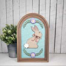 Load image into Gallery viewer, Interchangeable Large Arched Boho Sign Insert | Easter Bunny Arched Boho | Laser Cut File | Boho Signs | Seasonal Interchangeable SVG