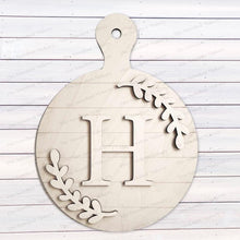 Load image into Gallery viewer, Breadboard Monogram Sign SVG File | Laser Cut File | Home SVG | Monogram Farmhouse Laser File | Farmhouse SVG | Mantle Decor