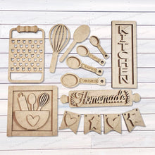 Load image into Gallery viewer, Primitive Kitchen Tiered Tray Decor Set SVG File | Laser Cut File | Home SVG | Primitive Laser File | Farmhouse SVG | Kitchen svg