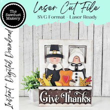 Load image into Gallery viewer, Add-on for Interchangeable Window Box | Pilgrim Window Box Insert SVG | Laser Cut File | Window Box Shelf Sitter